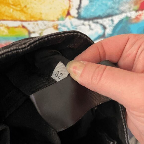 Amiri Paint Drip Coreo Logo Denim Jeans Size 32 - Picture 7 of 7